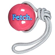 Orbee-Tuff Ball Fetch with Rope 8cm Pink - Dog Toy Ball