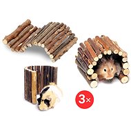Karlie Wonderland willow decoration 13 × 21 cm 3 pcs - Climbing Frame for Rodents