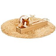 Karlie - Interaktívna drevená hračka, 6 kociek, 37,5 × 8,5 × 6,5 cm - Hračka pre hlodavce