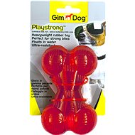 GimDog PlayStrong Bone made of Hardened Rubber 12cm - Dog Toy