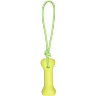 Flamingo Doggy Dummy Bone for Dogs with a Rope 20cm - Dog Toy