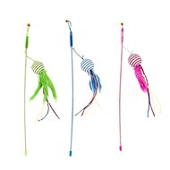 DUVO + Rod with Ball and Feather Mi × 46cm - Cat Toy