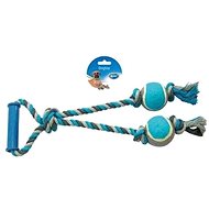 DUVO+ Puller 1 Knot with 2 Tennis Balls 43cm - Dog Toy