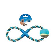 DUVO+ Puller Figure Eight with Tennis Ball 28cm - Dog Toy