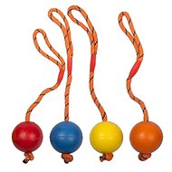 DUVO+ Teeth Massage Ball with String - Dog Toy Ball