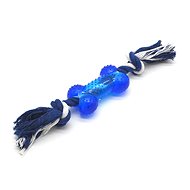 Shone Toy Bone on a Blue Rope - Dog Toy