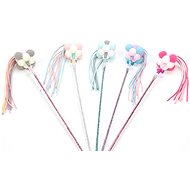 EzPets2U Teaser with Fringe Blue/Beige 40cm - Cat Toy