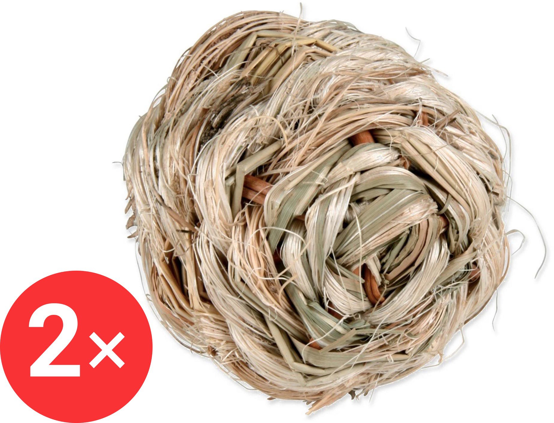 Trixie natural ball with bell 6 cm 2 pcs - Toy for Rodents