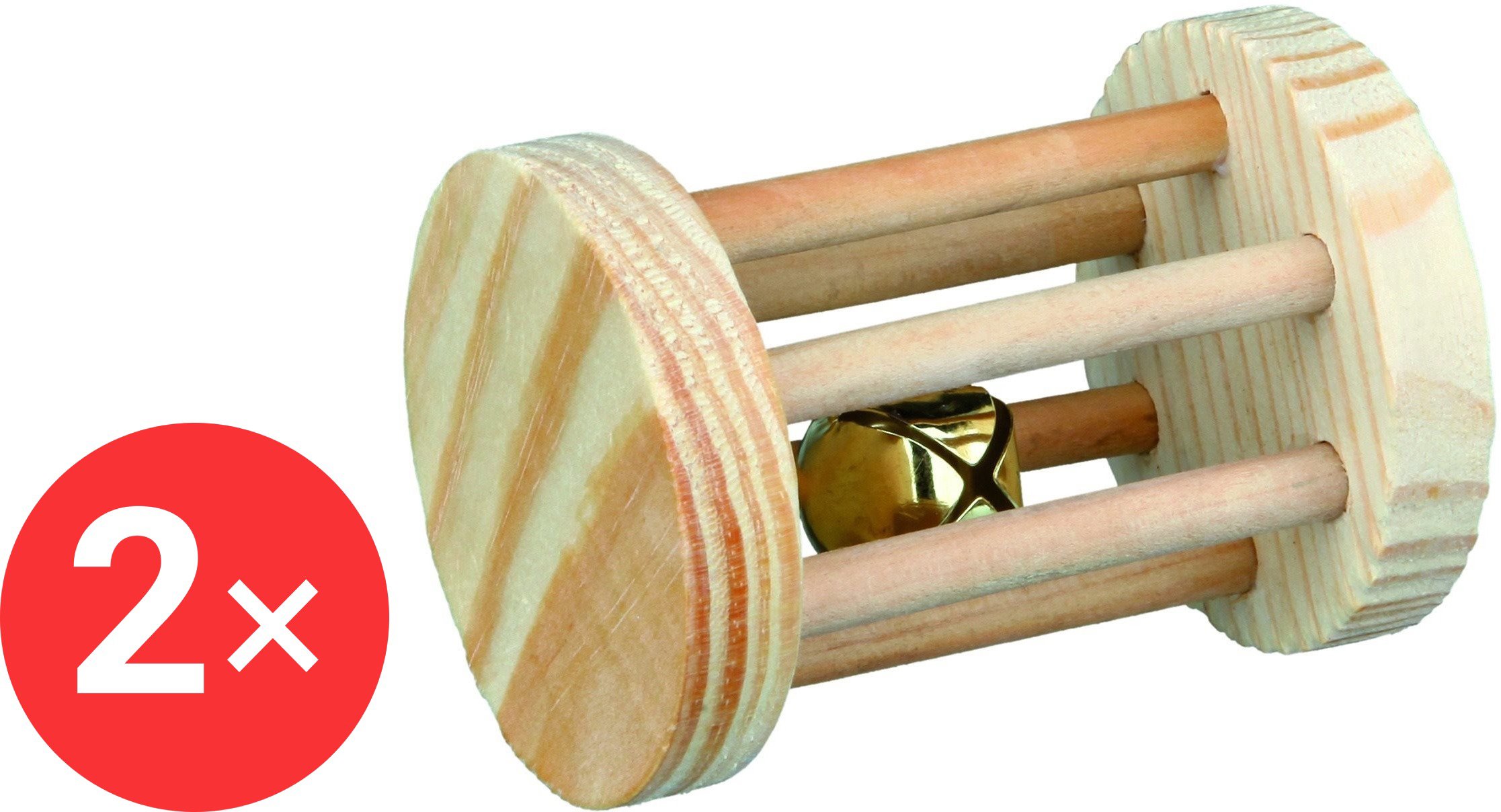 Trixie Roller with bell 5 × 7 cm 2 pcs - Toy for Rodents