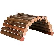 Trixie Bridge made of Round Wood for Guinea Pig and Chinchilla 28 × 17cm - Climbing Frame for Rodents