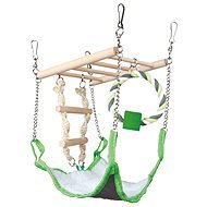Trixie Hanging Ladder with Bed and Cotton Ring - Climbing Frame for Rodents