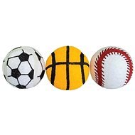 Trixie Hiphop Squeaky Dog Sport Ball 6,5cm 3 pcs - Dog Toy Ball