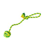 Trixie HipHop Throwing Rope with Cotton Ball 41cm 85g - Dog Toy