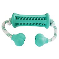 Trixie Hiphop Curler Mint with Rope 34cm - Dog Toy
