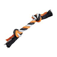 Trixie Hiphop Cotton Knot 2 Knots Grey-orange - Dog Toy