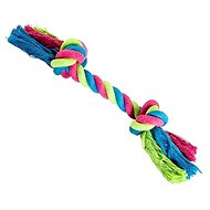 Trixie Hiphop Cotton Knot 2 Knots Pink-blue-green - Dog Toy