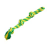 Trixie Hiphop Double Cotton Rope 3 Knots Lime Green 60cm 450g - Dog Toy