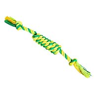 Trixie Hiphop Knot Cotton Roller 2 Knots Lime Green 38cm 100g - Dog Toy