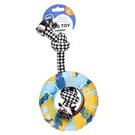 DUVO+ Rubber ring with rope 35 × 19 × 4,5 cm - Dog Toy