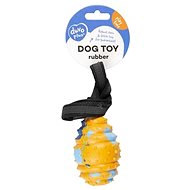 DUVO+ Rubber Rugby Ball with String - Dog Toy