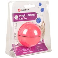 Flamingo Interactive toy ball with LED pink diameter 6cm - Interactive Cat Toy