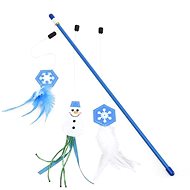 DUVO+ Christmas Fishing Rod for Cats with Three Toys 46,5 × 19cm - Cat Toy