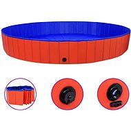 Shumee Folding pool for dogs red PVC 300 × 40 cm - Dog Pool