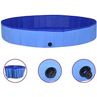 Shumee Folding pool for dogs blue PVC 300 × 40 cm - Dog Pool
