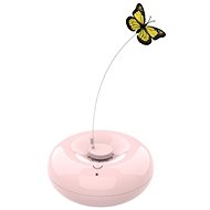 M-Pets Crazy Butterfly, Pink 13,2 × 7,1cm - Interactive Cat Toy