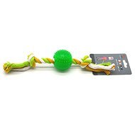 Shone Toy Ball on rope green - Dog Toy