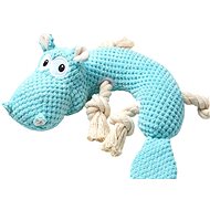 Vking Hippo Squeaky Turquoise - Dog Toy