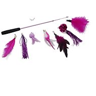 AngelMate Folding Teaser 97cm Dark Pink - Cat Toy