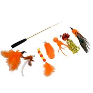 AngelMate Folding Teaser 97cm Orange - Cat Toy
