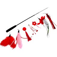 AngelMate Folding Teaser 97cm Red - Cat Toy