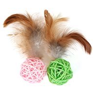 Olala Pets Ball with feathers - Cat Toy