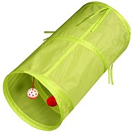 AngelMate Cat tunnel with balls 25 × 50 cm neon green - Cat Toy
