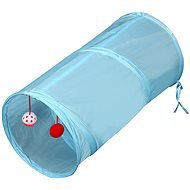 AngelMate Cat tunnel with balls 25 × 50 cm turquoise - Cat Toy