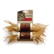M-Pets Natura rolls with feathers 24 × 4,5 cm - Cat Toy