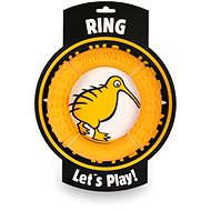 Kiwi Walker Mini TPR Foam Throwing and Swimming Ring Orange 13cm - Dog Toy