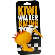 Kiwi Walker Latex Toy Squeaky Racer White Helmet 10,5cm - Dog Toy