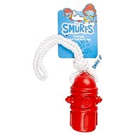 DUVO+ Smurfs Fire hydrant with rope 34 × 6 × 6 cm - Dog Toy