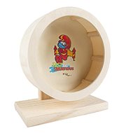 DUVO+ Smurfs Wooden carousel Smurf with rocket 15 × 15 cm - Wheel for Rodents