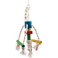 Bird Jewell toy Octopus hanging wood - rope 10 × 15 × 29cm - Bird Toy