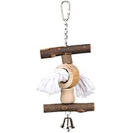 Trixie Living Toy Rope/Bell 20cm - Bird Toy