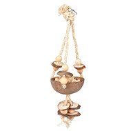 Duvo+ Coconut swing for birds or small rodents - Bird Toy