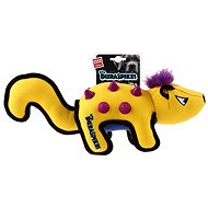GiGwi Duraspikes textilní mýval žlutý - Dog Toy