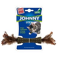 GiGwi Johnny stick s peříčky a šantou - Cat Toy