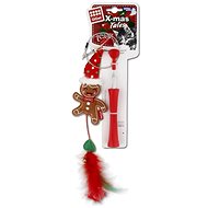 Gigwi Vánoční teleskopická udice s peřím - Cat Toy