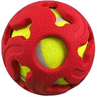 Ball Dog Fantasy rubber with tennis ball red 7,5 cm - Dog Toy Ball