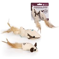 Tommi Natural Only Mouse and fish with shanty - Cat Toy